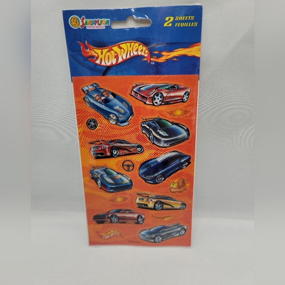 2002 Hot Wheels Stickers 2 Sheets SandyLion SEALED Mattel - Picture 1 of 4